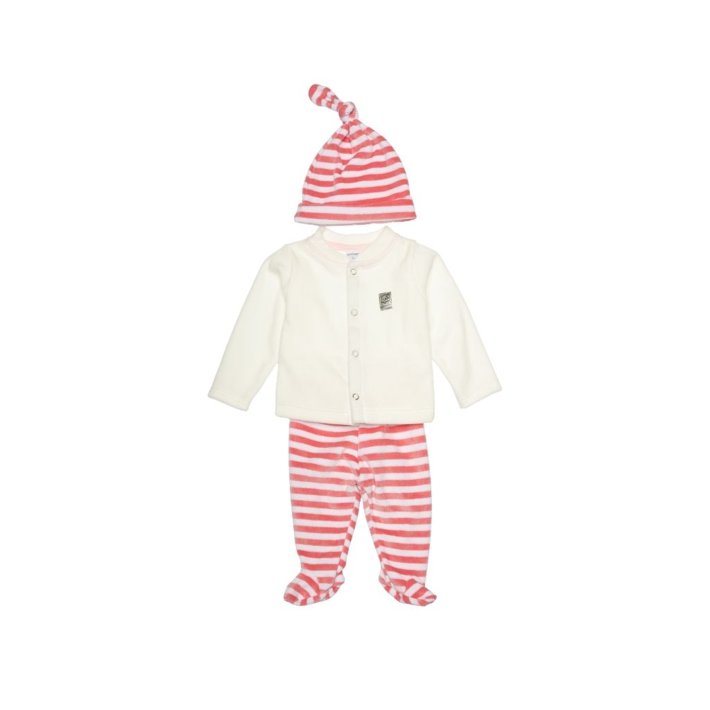 cajita de regalon plush rayada beba