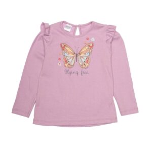 remera beba maricposa (rosa)