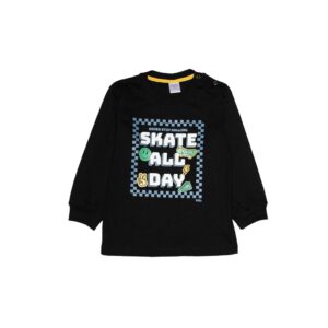 remera bebe skate all day (naranja)