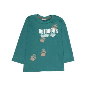 remera bebe patitas (verde)