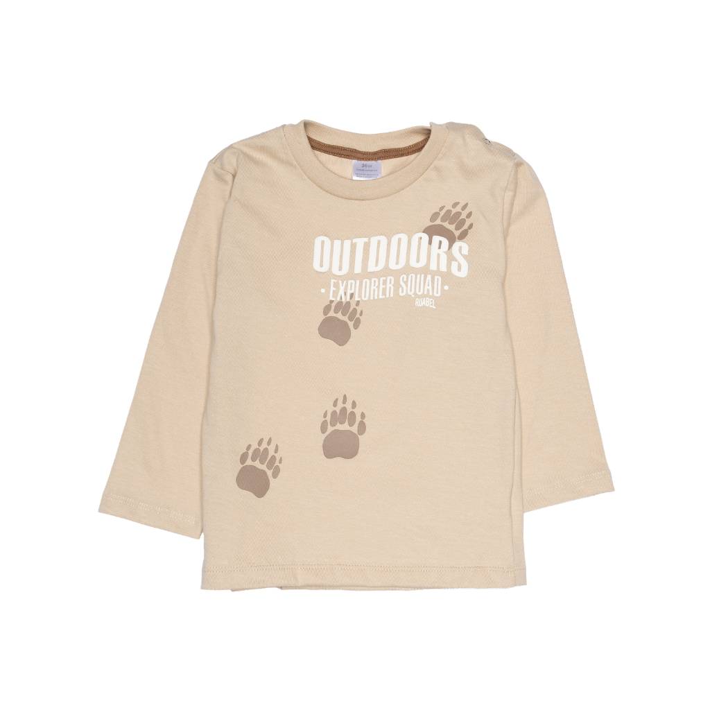 remera bebe patitas (verde)