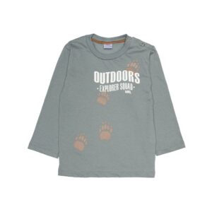 remera bebe patitas (verde)