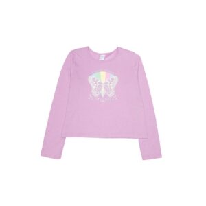 remera niña mariposa (crudo)