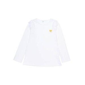 remera niña corazon bordado (crudo)