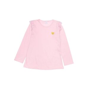 remera niña corazon bordado (crudo)