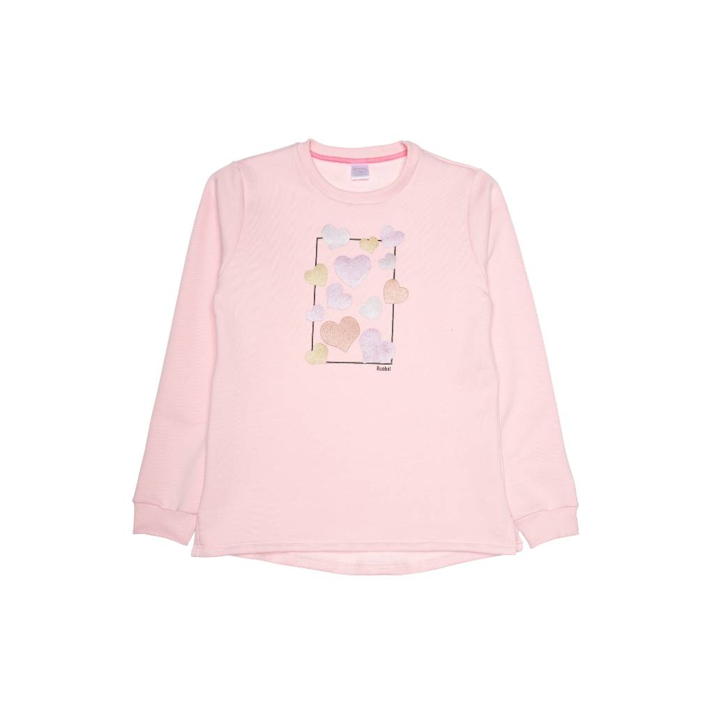 buzo niña corazones (rosa)
