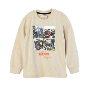 Remera de Bebé Manga Larga con Estampa Moto