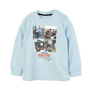 Remera de Bebé Manga Larga con Estampa Moto