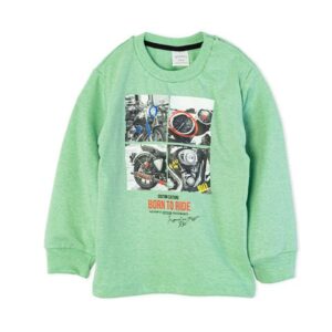 Remera de Bebé Manga Larga con Estampa Moto