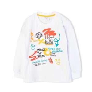 Remera de Bebé Manga Larga con Estampa "Letras"