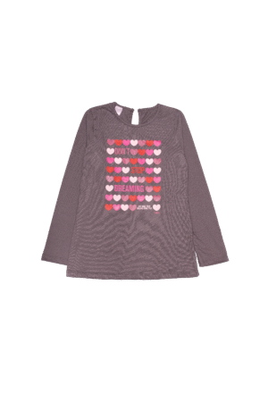 Remera Niña Corazones "Don't Stop Dreaming"