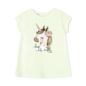 Remera de beba con estampa unicornio