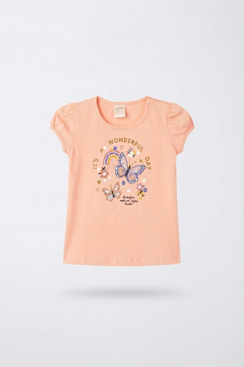 Remera de beba con estampa arcoiris mariposa - Imagen 4