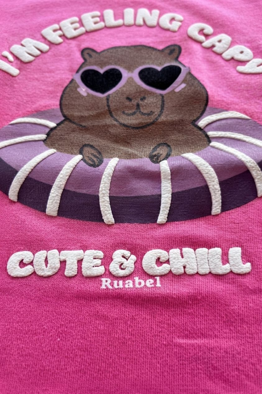 Remera de beba con estampa capibara - Imagen 2