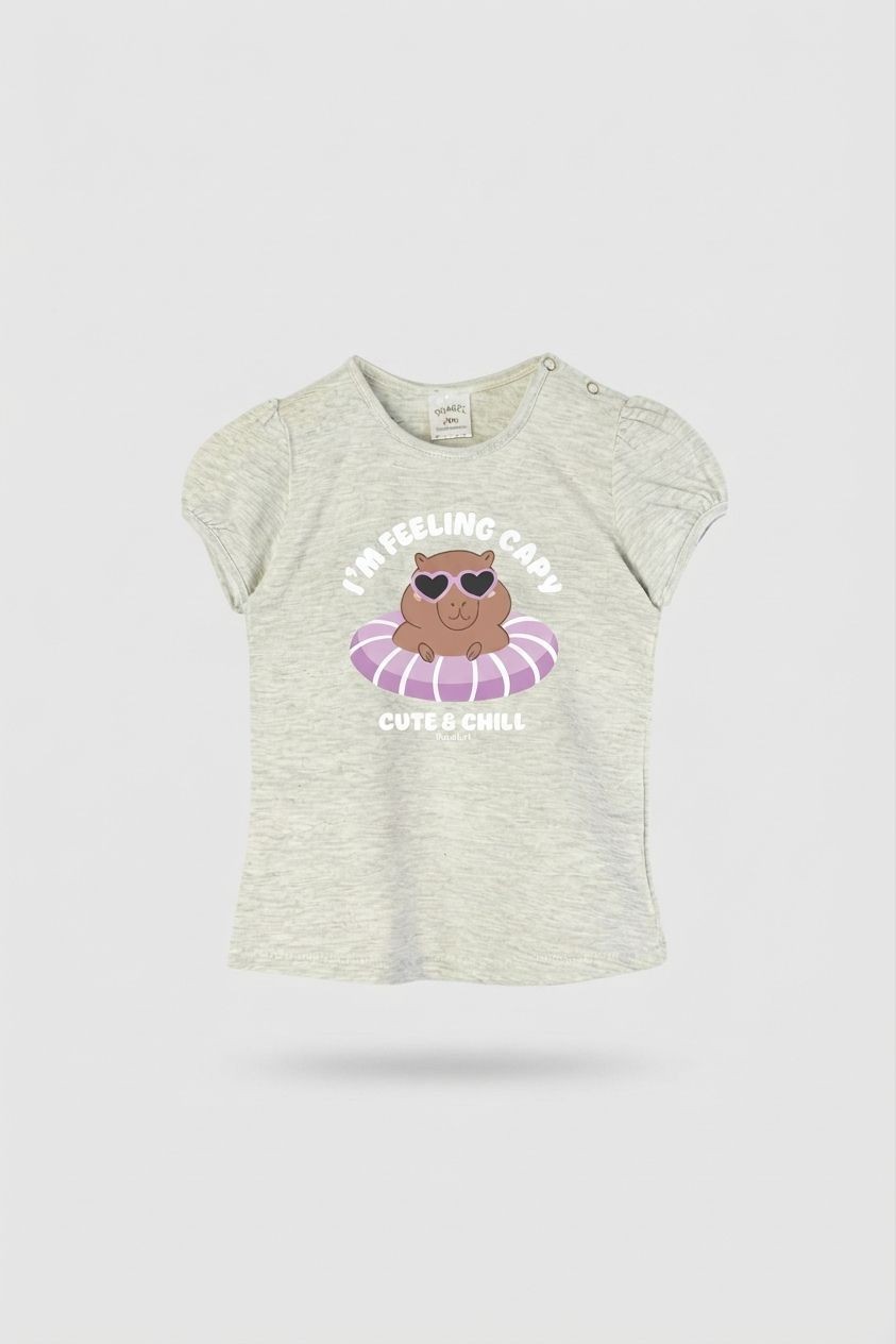 Remera de beba con estampa capibara - Imagen 4
