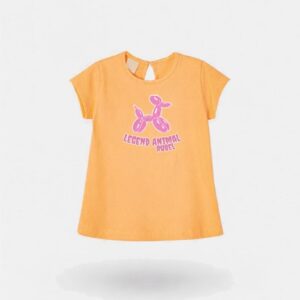 Remera de beba con estampa globito de perro