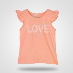 Musculosa de beba con volados y estampa love