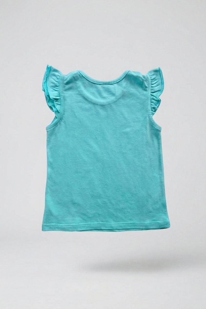 Musculosa de beba con volados y estampa love - Imagen 4