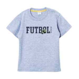 Remera de niño con estampa futbol pelotas