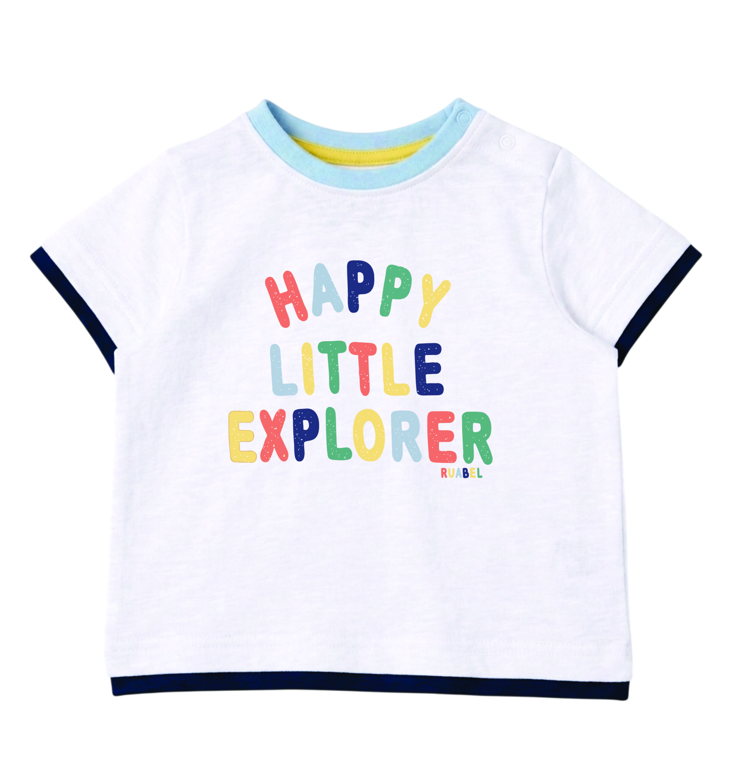 Remera de bebe con letras combinada - Imagen 2