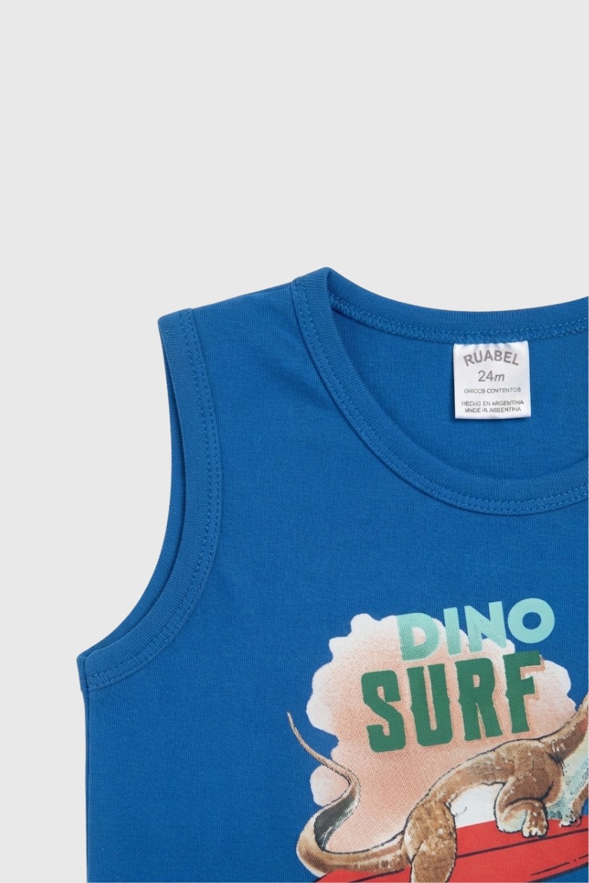 Musculosa de bebe con estampa dino surf - Imagen 2