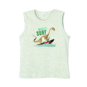 Musculosa de bebe con estampa dino surf