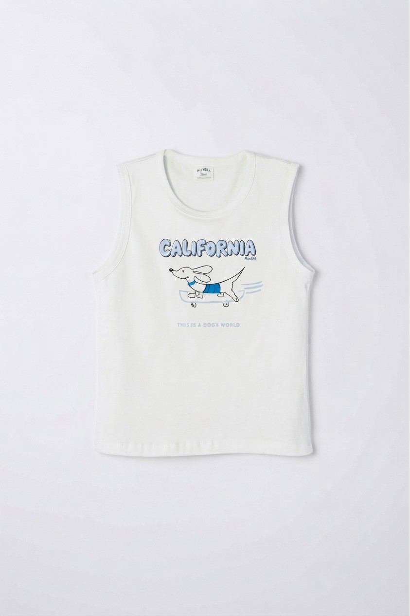 Musculosa de bebe con estampa perrito skate - Imagen 7