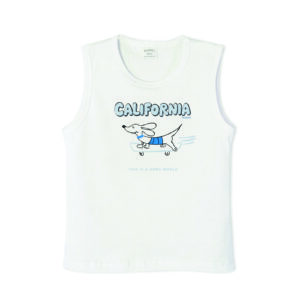 Musculosa de bebe con estampa perrito skate